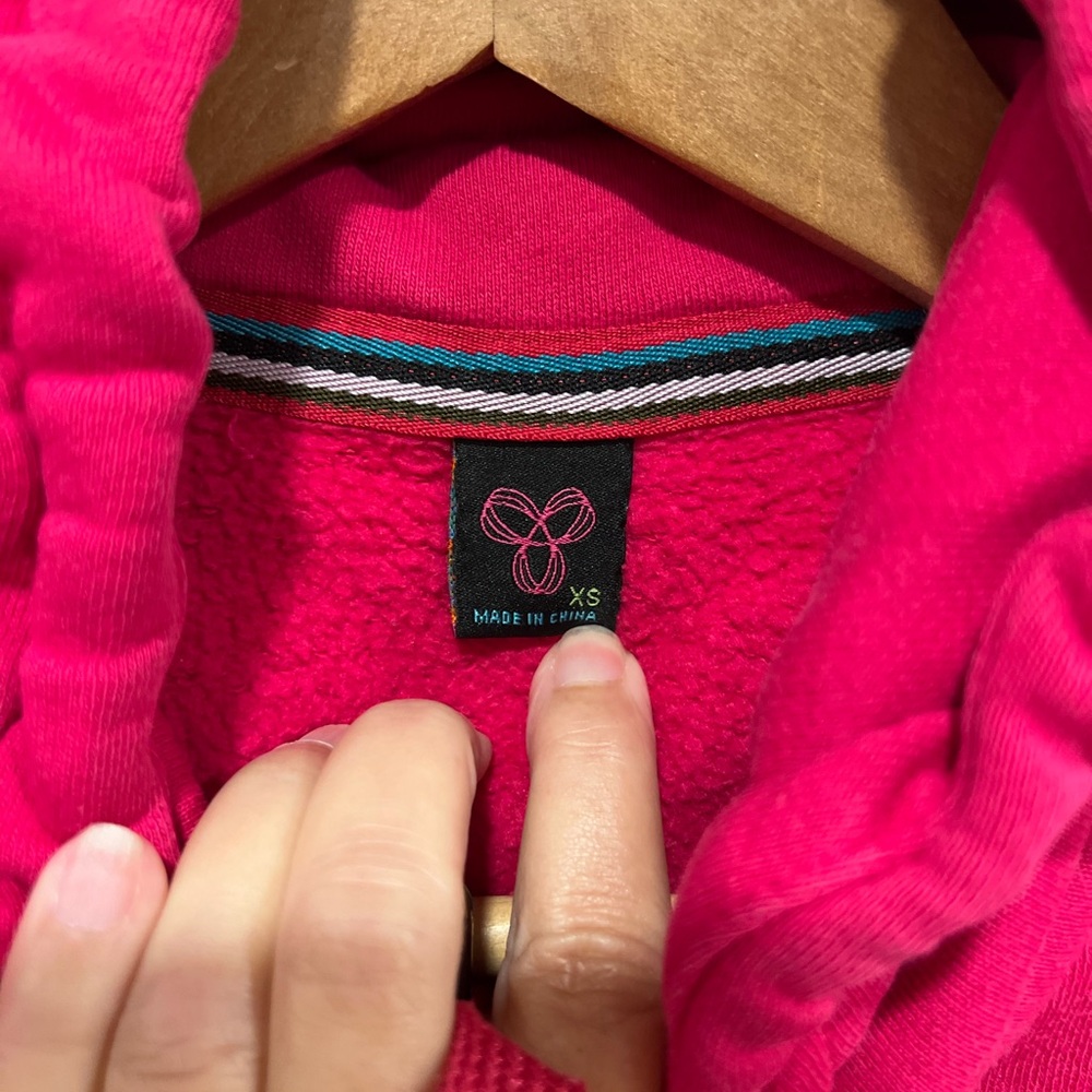 TNA Women's Zippered Pink Hoodie - Picture 6 of 14